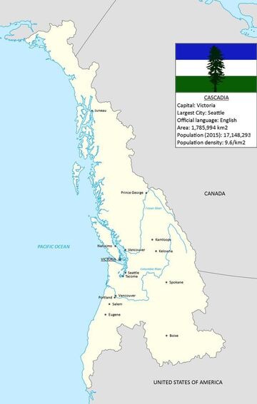 Cascadia, Geography of Bioregion, Name, Flag, Images & Maps