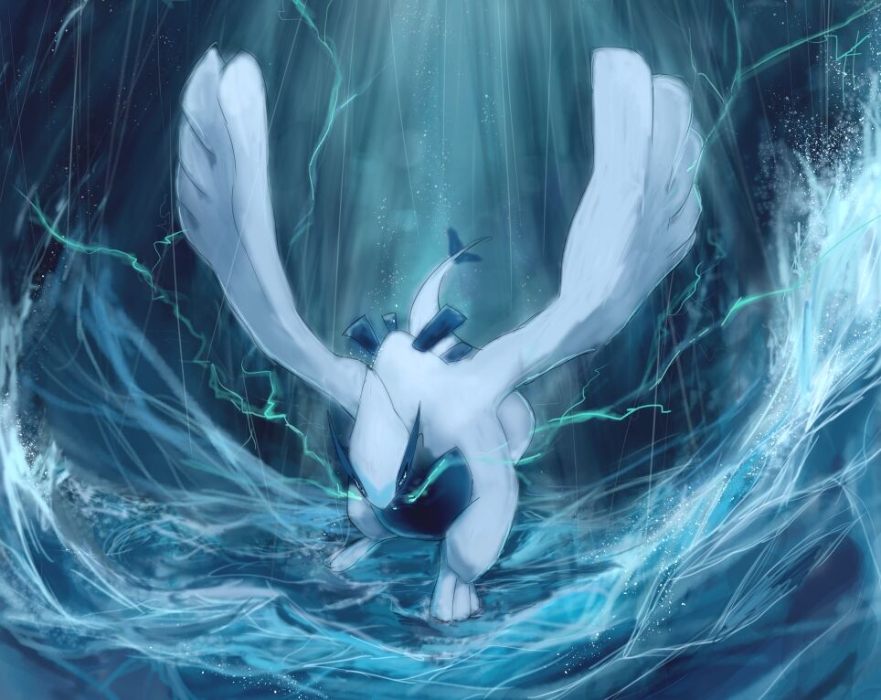 Lugia paradox form based on plesiosaurs [OC] : r/pokemon