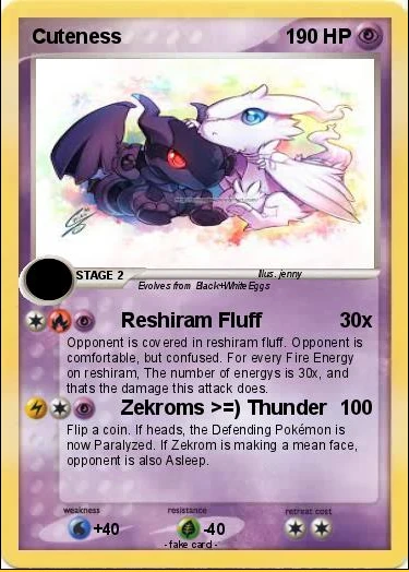 Pokemon Card-Cuteness | Fakemon-the pokemon fan made Wiki | Fandom