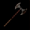 Blood-flecked axe