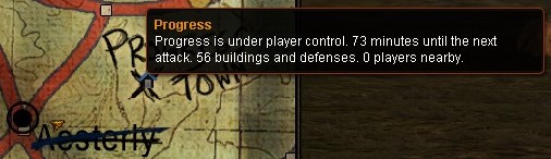 Progress Town message when under player control and cooldown.