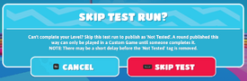 Skipping Test Run