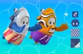 The Big Catch Kit, featuring the Mackerel Costume and Clownfish Costume, alongside other cosmetics.
