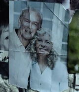 Kate's picture pinned up by Anne so she can remember the ones who died.