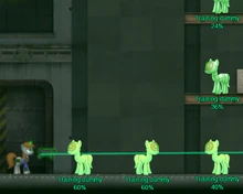 Even at point blank range, having insufficient skill makes it hard to hit targets.