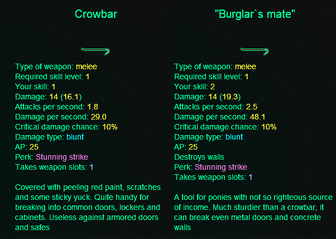 Normal Crowbar vs upgraded Crowbar aka "Burglar's mate"