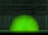 Gaseous rocket after hitting a surface