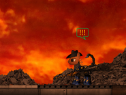 Calamity in his Enclave armor