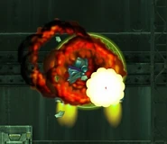 Ultra-sentinel exploding at the end of the battle