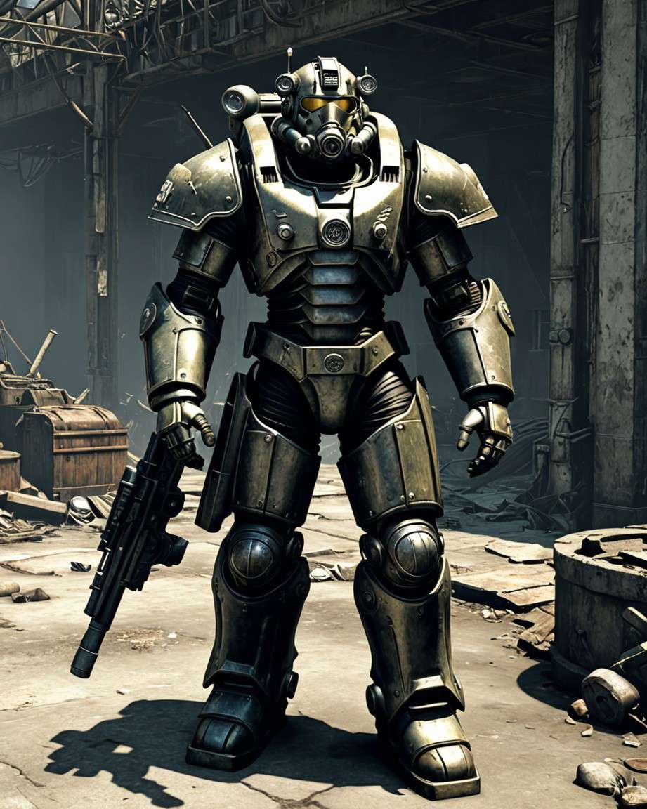 C 40 Series Power Armour Fallout Gravel Pit Wikia Fandom