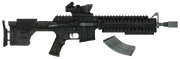 Marksman carbine blown up