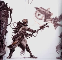 Helmets in the concept art
