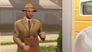 The Vault-Tec rep arrives to promote Vaults