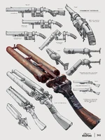 Fo4 shotguns concept art.png (2.95 MB) Double-barrel shotgun