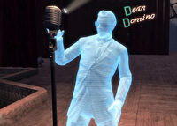 Dean's hologram in the Dean's hologram outfit