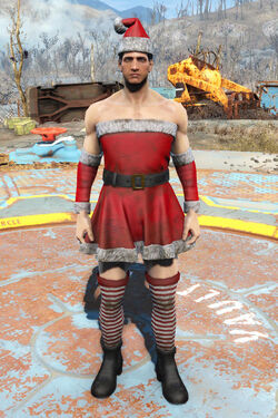 Monarca Lujo Problema Sexy Santa costume | Fallout Wiki | Fandom