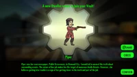 FOSO Piper joins.png (771 KB) Piper wishes to join the player's vault in Fallout Shelter Online