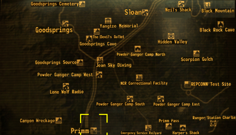 Fallout 3 / New Vegas map, ComicVaughn