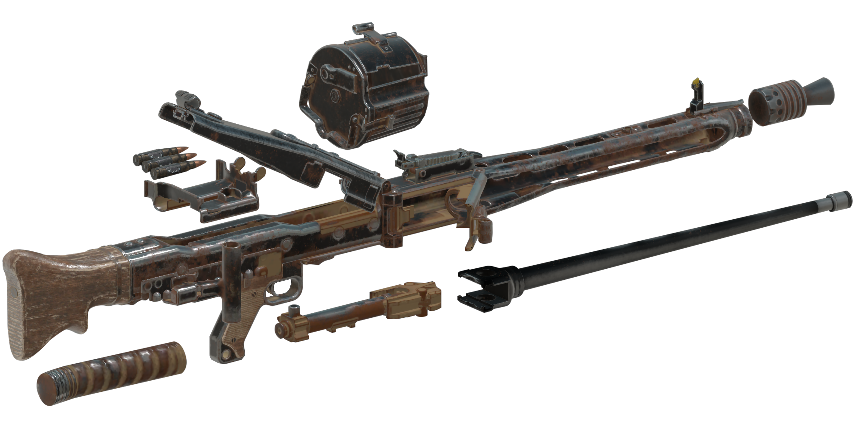 Fallout 4 machine gun фото 115