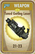 Tuned Gatling laser card