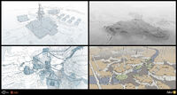 Concept art by Soufian Addioui (bottom left)