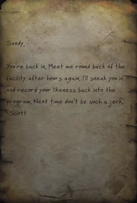 Letter to Sandy