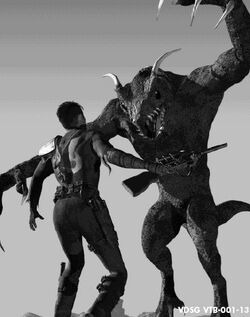 picture Fallout 1 Deathclaw Concept Art deathclaw fallout wiki fandom