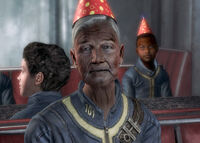 Lucy Palmer attending the Lone Wanderer's tenth birthday