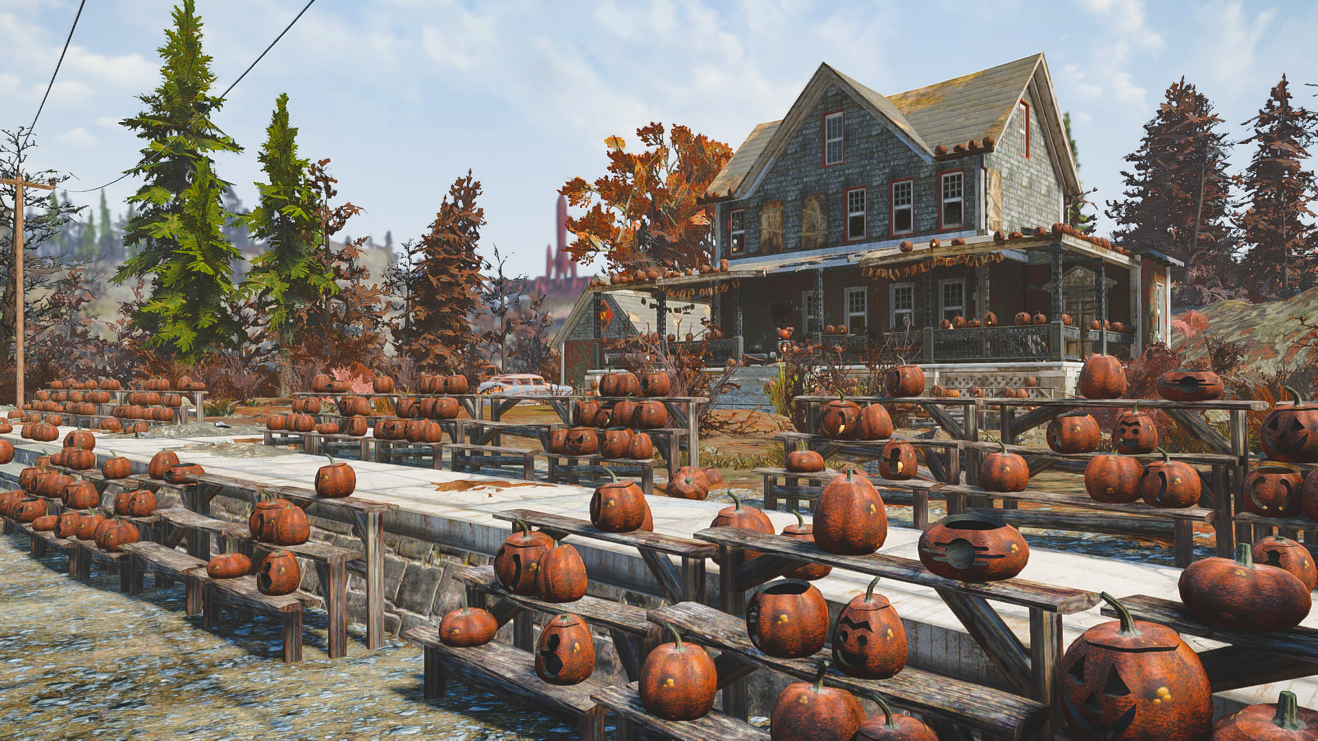 Pine Cone Pumpkins - Cottage On Bunker Hill