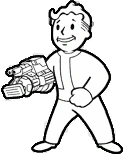 Icono no usado del Puño balístico para el Pip-Boy .