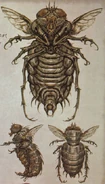 Bloatfly concept art from The Art of Fallout 3'