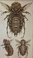 Bloatfly concept art from The Art of Fallout 3