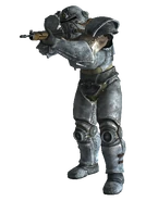 Unidade americana T-51b, com uma arma pequena.