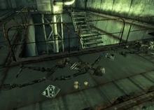 Das Holoband neben einem Skelett