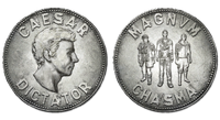 Legion Denarius inscribed with Magnvm Chasma