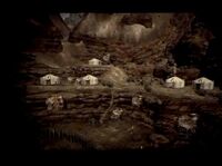 Red Rock Canyon nella sequenza iniziale di Fallout: New Vegas.