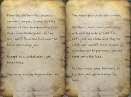 Grizzled wastelanders note