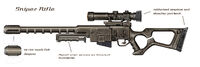 Sniper rifle concept art by Adam Adamowicz
