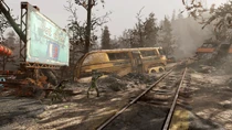 FO76 Ash Heap review (school bus near Lewisburg).jpg (1,22 МБ) Окрестности Льюисберга
