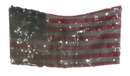 Wall mounted pre-War U.S. flag