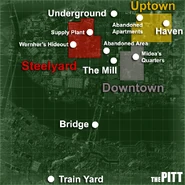 The Pitt detailed map