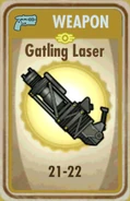 Gatling laser card