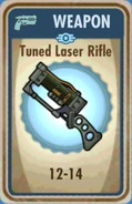 Tuned laser rifle card