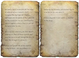 Forged keeper's note