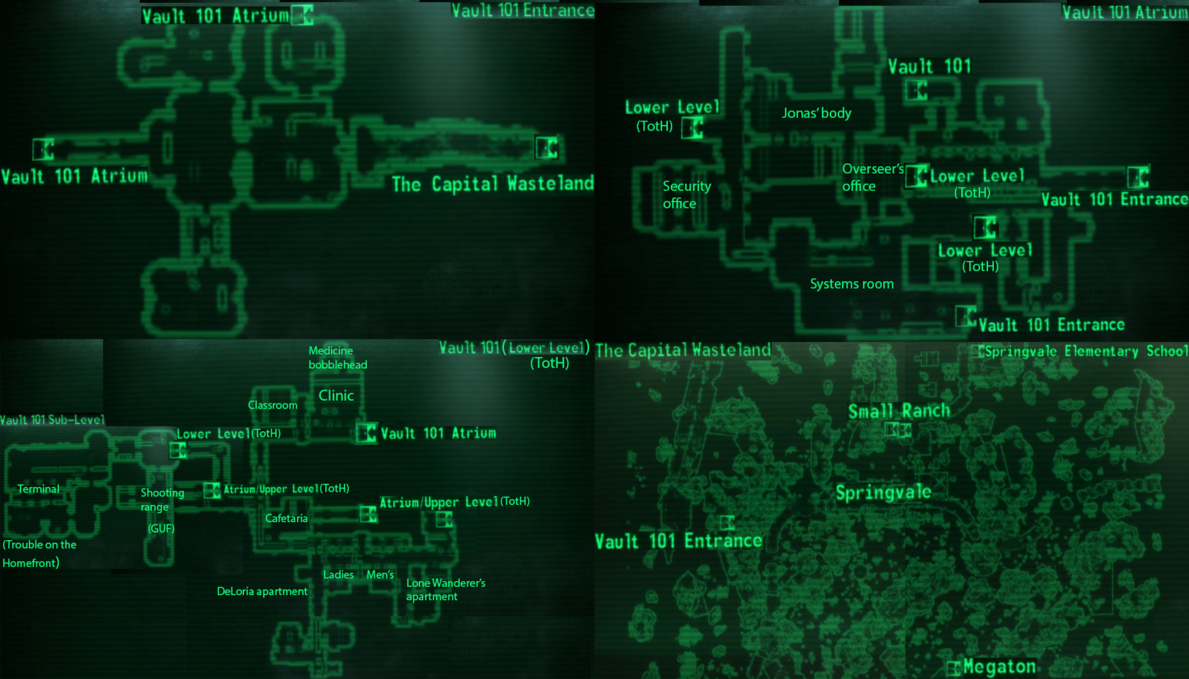 vault 101 map