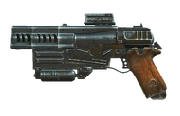 Modifications: long ported barrel, comfort grip, standard magazine, reflex sight, compensator