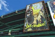 Overpass billboard advertisement in Lexington, Fallout 4