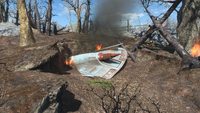 A crashed UFO just east-southeast of Oberland station