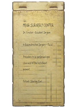 Surgery receipt