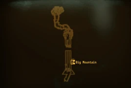 Túnel norte de Big Mountain mapa local